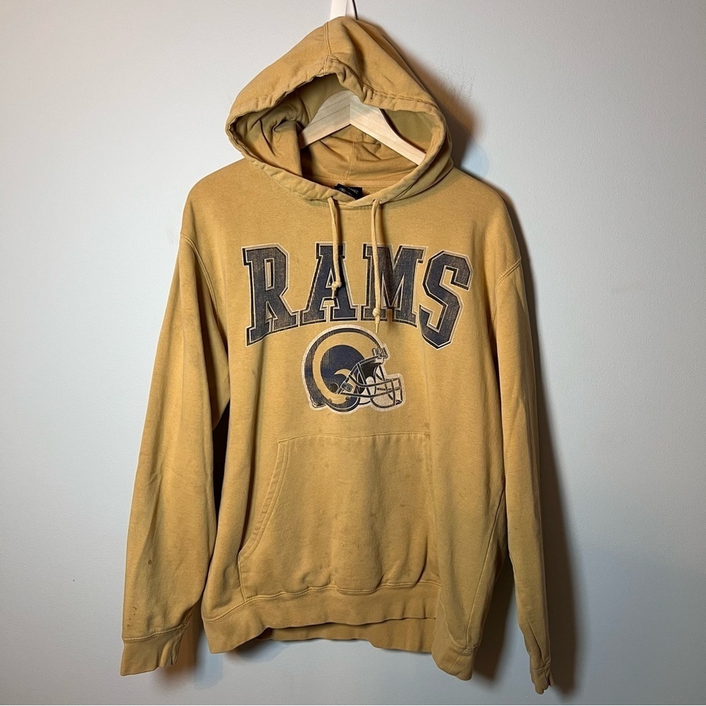 Los Angeles Rams Hoodie Size XL Soft Fleece Pullover Sweatshirt NFL **READ